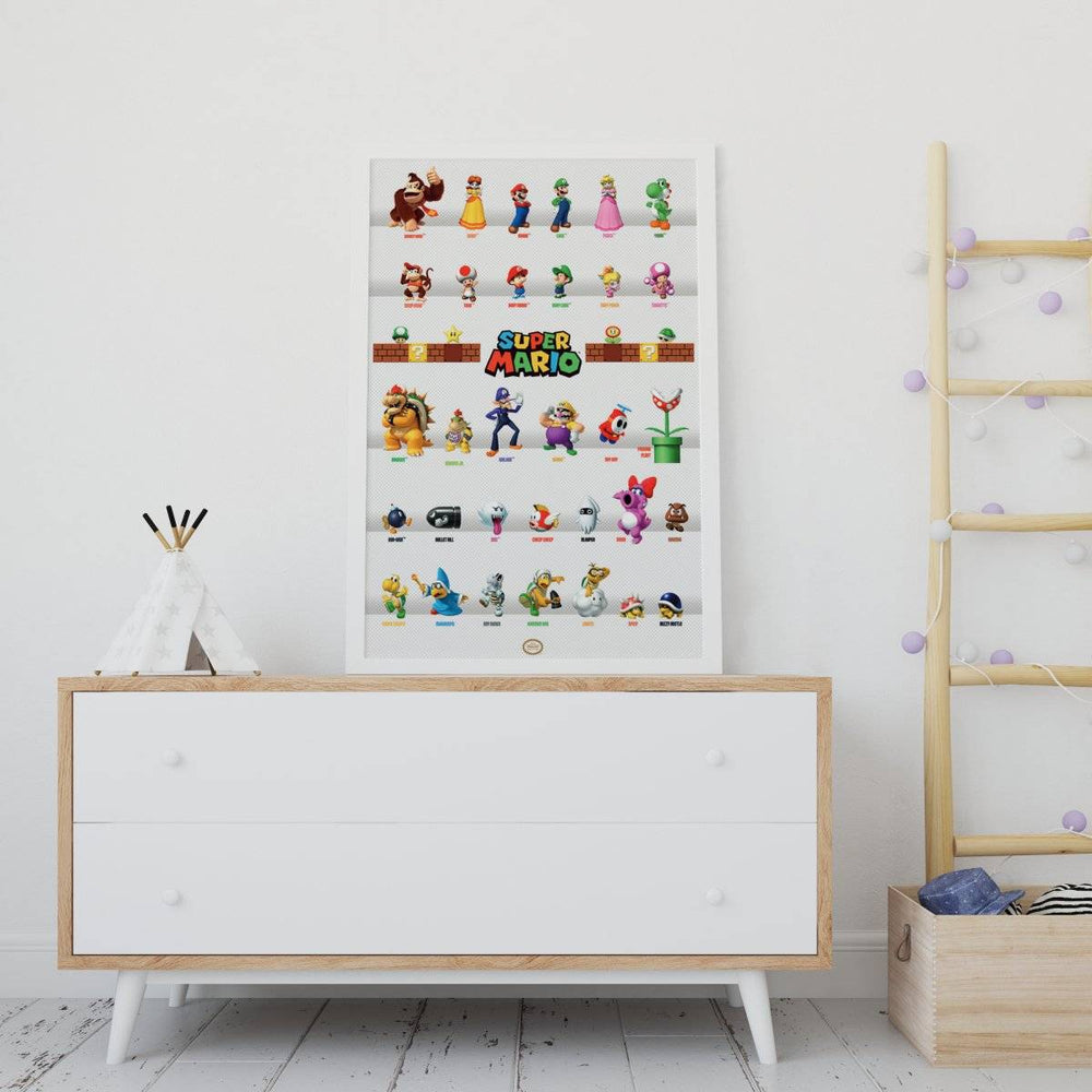 Super Mario Plakat Character Parade - Supernerds