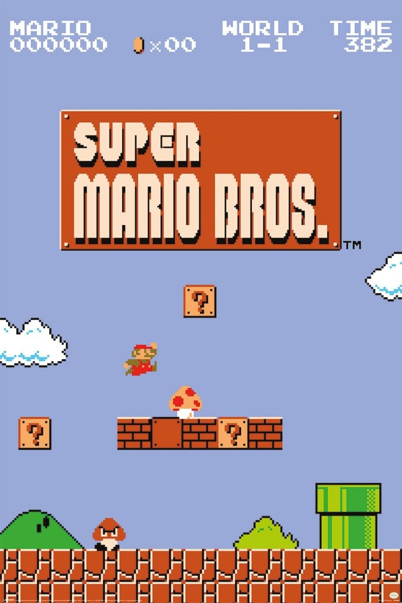 Super Mario Plakat World 1-1 - Supernerds