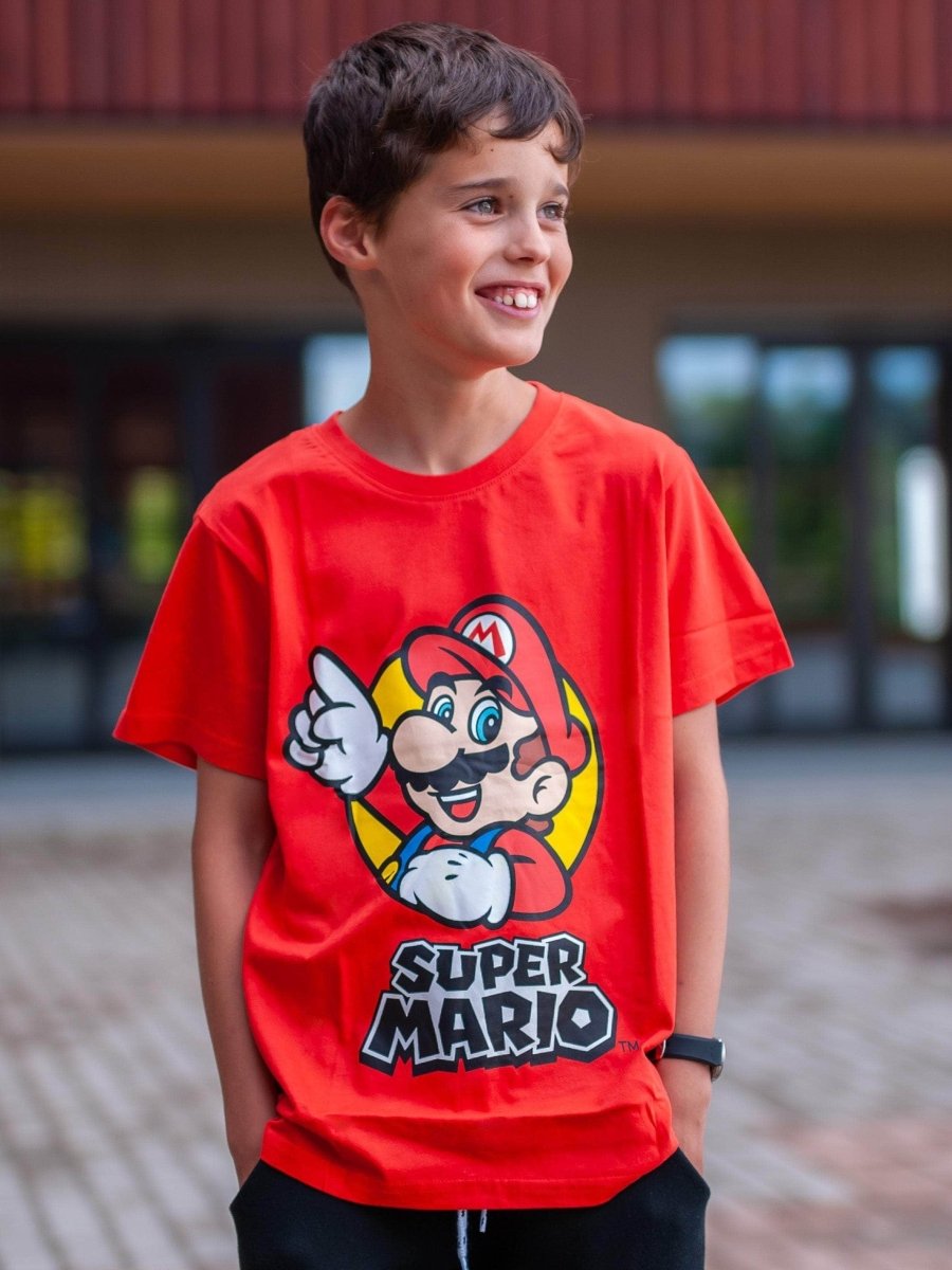 Super Mario T-skjorte Fiery Red - Supernerds