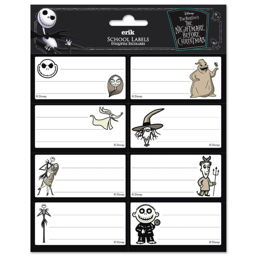 The Nightmare Before Christmas Etiketter Selvklebende - Supernerds