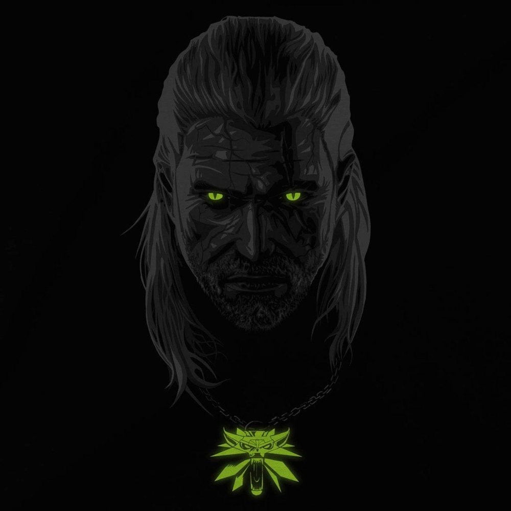 The Witcher T-skjorte Glowing Geralt - Supernerds