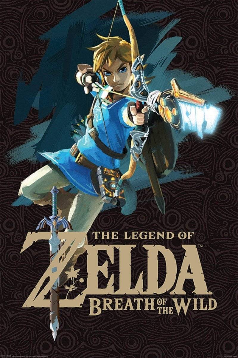 Zelda Plakat Breath of The Wild Game Cover - Supernerds