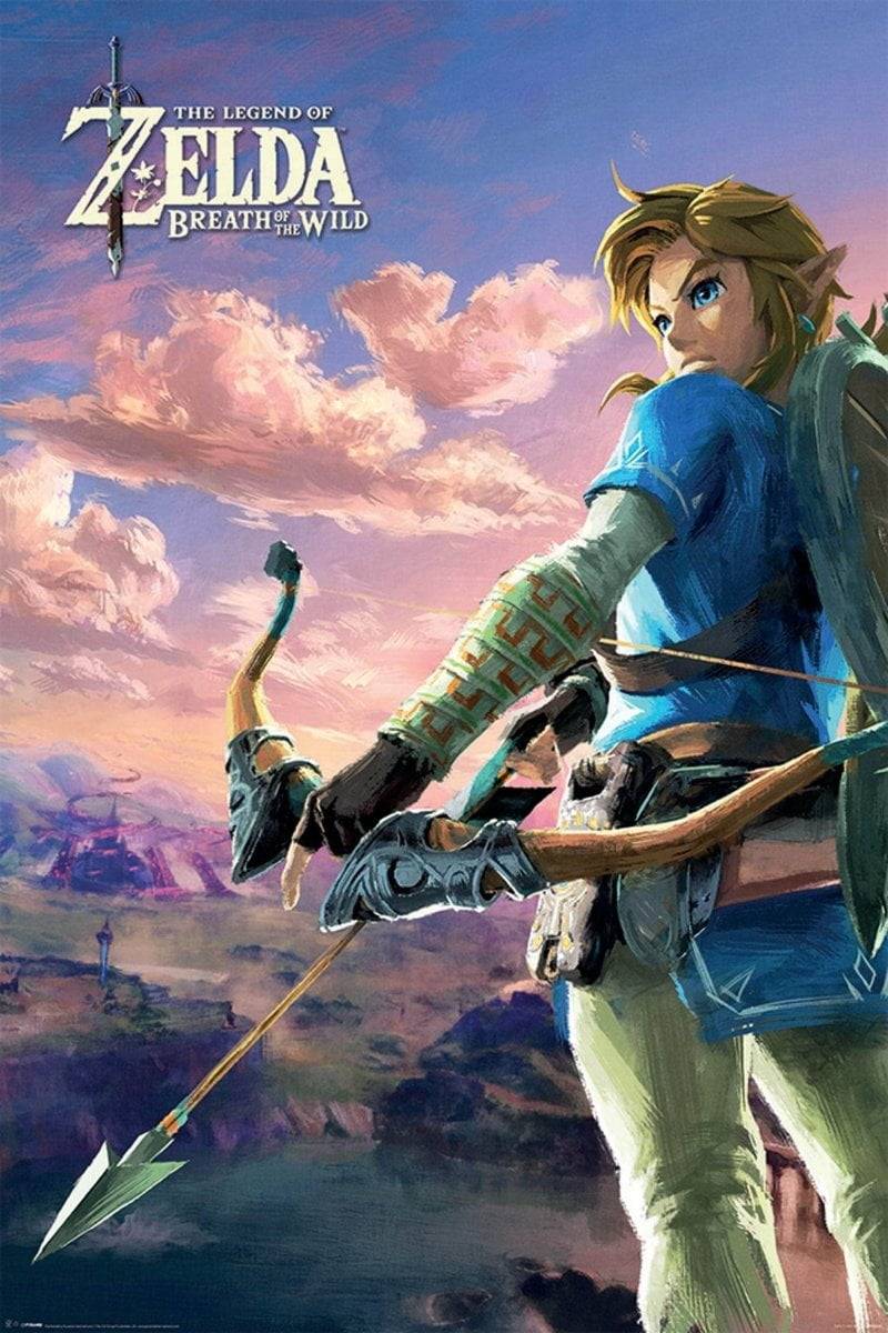 Zelda Plakat Breath of The Wild Hyrule Scene - Supernerds
