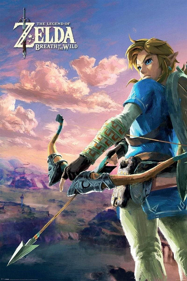 Zelda Plakat Breath of The Wild Hyrule Scene - Supernerds